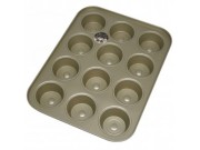 Utensa Wonder Bake British Gold 12 Cup Bun Tray (31 x 23 x 2cm)
